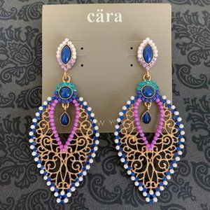 Cara Couture Beaded Chandelier Earrings